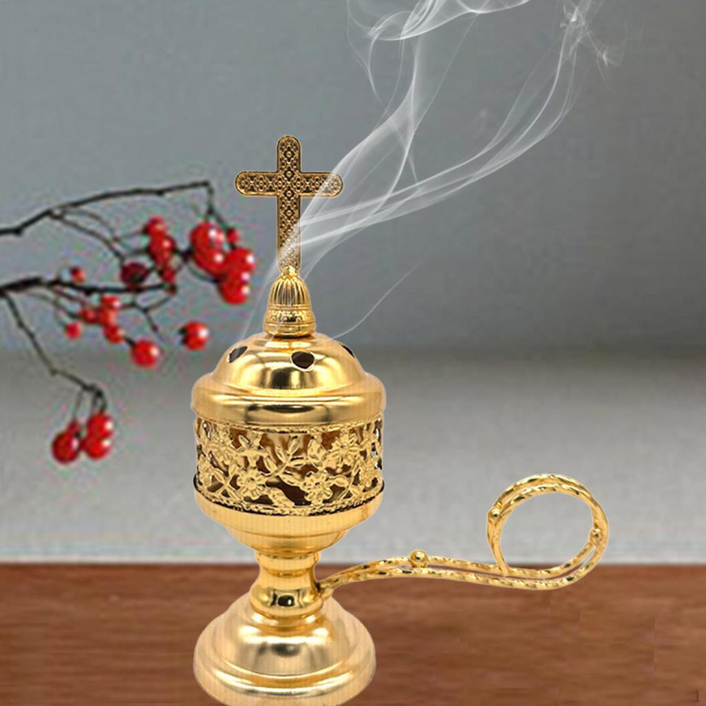 Decorative Incense Burner for Valentine's Day Gift Aluminum Alloy Figurine Office And