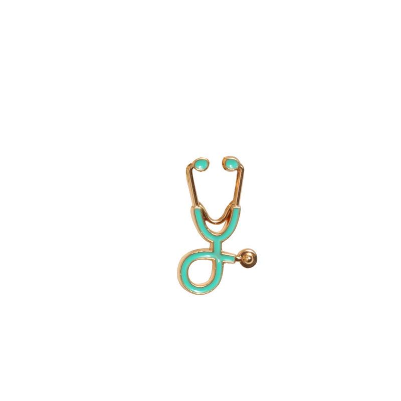Stethoscope Badge Brooch: European & American Film-inspired Alloy Jewelry