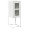 VidaXL White Buffet 36x39x107 Cm Cold-Rolled Steel, Storage Cabinet, Kitchen Storage Cabinet, Furniture 853403