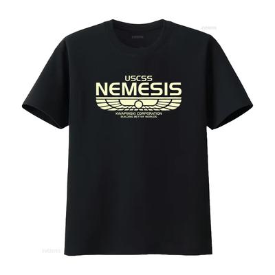 Nemesis Board Game T Shirt USCSS Design Alien Geek Style Long or S Kwapinski Corporation Building Better Worlds Vintage Washed
