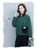 Women's Quilted High Neck Zipper Pullover Sweater - 2024 Autumn/Winter Collection, Petite Fit, No Hood
