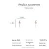 Elegant Silver Geometric Tassel Earrings - Fashionable Face-Slimming Accessories