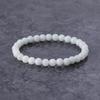 15cm White Itoigawa Natural Jadeite Japanese National Jomon Power Stone Jadeite Workshop Special Paulownia Wood Quality Guarantee ABR0900 (6mm Beads,