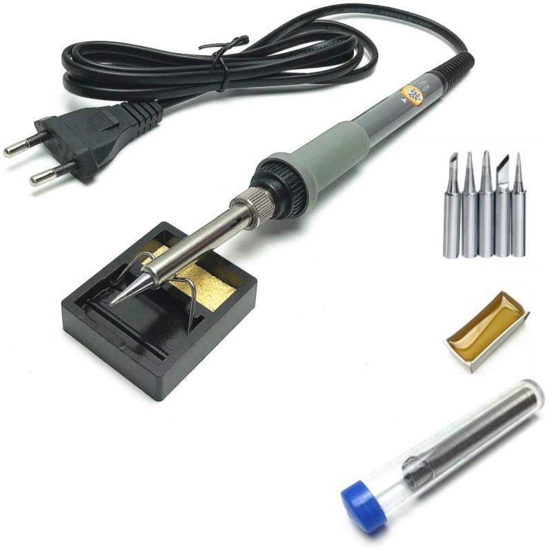 

10-Piece Adjustable Temperature Electric Soldering Iron Set with Inner Heating, Welding Pen, and Tools for EU/US Standards 10PCS Gray Set 220V EU Standard (Domestic Use)