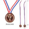 Children Plastic Gold Silver And Bronze Medal With Hanging Ropes For Sports Events And Party Gifts
