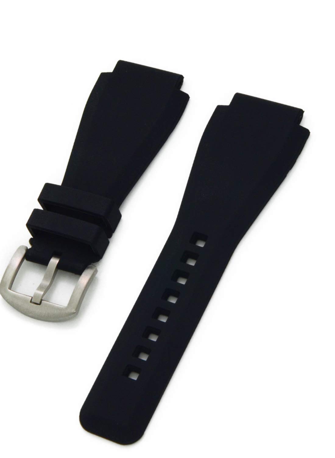 

CASSIS Silicone Watch Strap, Fully Waterproof, TYPE BAR RUBBER, 24mm, Black, with Replacement Tool, X1114465019024