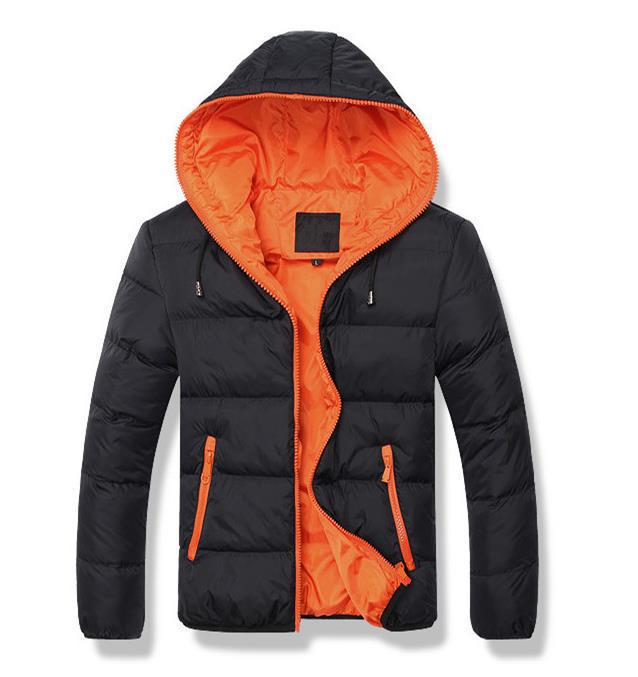Men's Winter Cotton-Padded Jacket, New Korean Style, Trendy Cold-Weather Coat for Teens, Handsome Autumn and Winter Apparel.