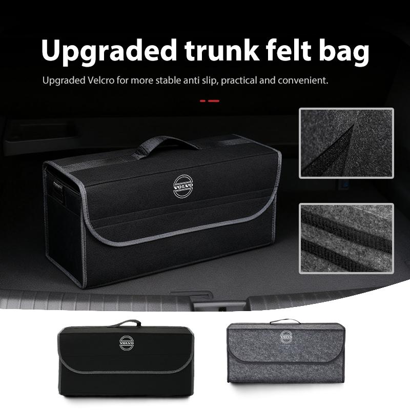 For Volvo Car Emblem Trunk Storage Box Tool Folding Organiser Bag V60 V50 V40 S80 S60 S90 C40 XC40 V70 XC70 XC60 XC90