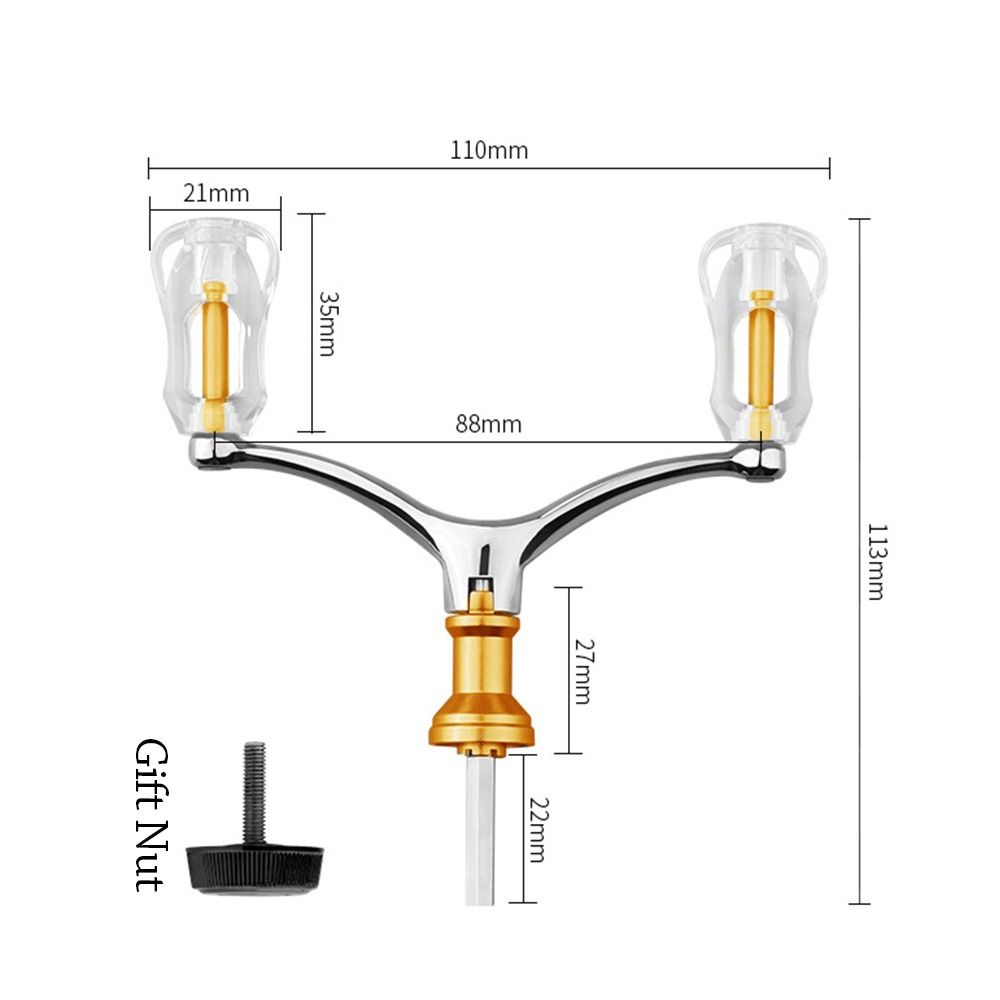 Aluminum Alloy Double Grip Handle Foldable Handlebar Replacement Reel For 1000-4000 Model