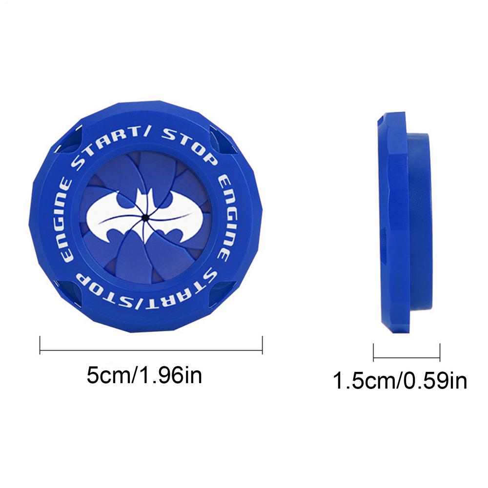 Car Ignition Start Switchs Protective Cover Onekey Start Stop Button Cover Motorcycle Engine StartRing Car Interior Decoration