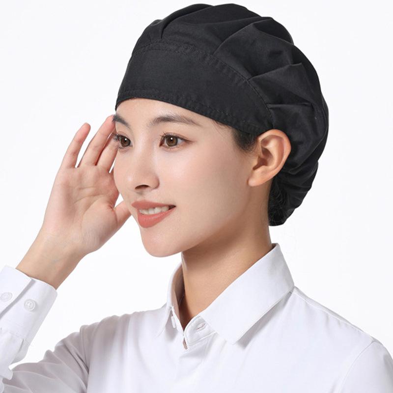 

Женский регулируемый поварской колпак - Маслостойкая шапочка для жарки вок для кухонь, кейтеринга, ресторанов и столовых One Size