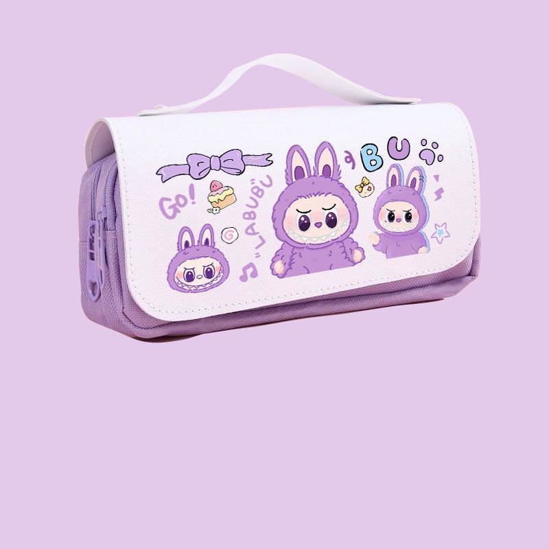 Pencil case student high value primary school student cute large capacity multi-functional pencil case stationery box