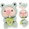 9,8in/25cm Ferkel Plüsch Stofftier Schweinchen Plüschtiere für Erwachsene Kinder Kawaii Schwein mit Boba Tea Geburtstagsgeschenk für Mädchen Jungen