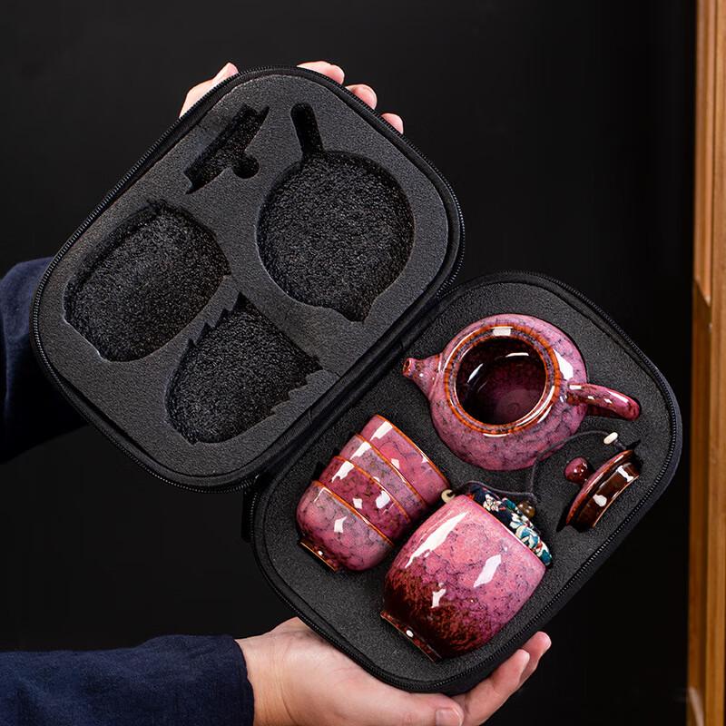 Kiln-Glazed Travel Kung Fu Tea Set