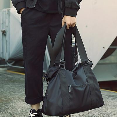 Hand-Held Travel Bag Men Business Travel Large Capacity Duffel Bag Short Distance Lightweight Casual Shoulder Bag
