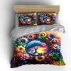 Colorful Nature Art Decor Set Multiple Sizes Kid'S And Adults' Bedroom Exquisite 3Pc Bedding Set, Gift