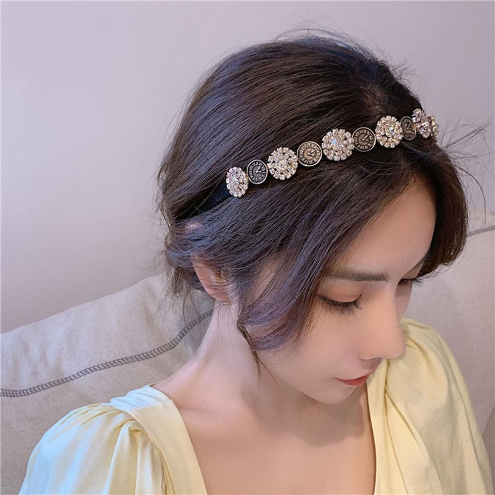 Clock Women Retro Headdress French Hair Accessories Hair Band Headwear Headband Hair Hoop