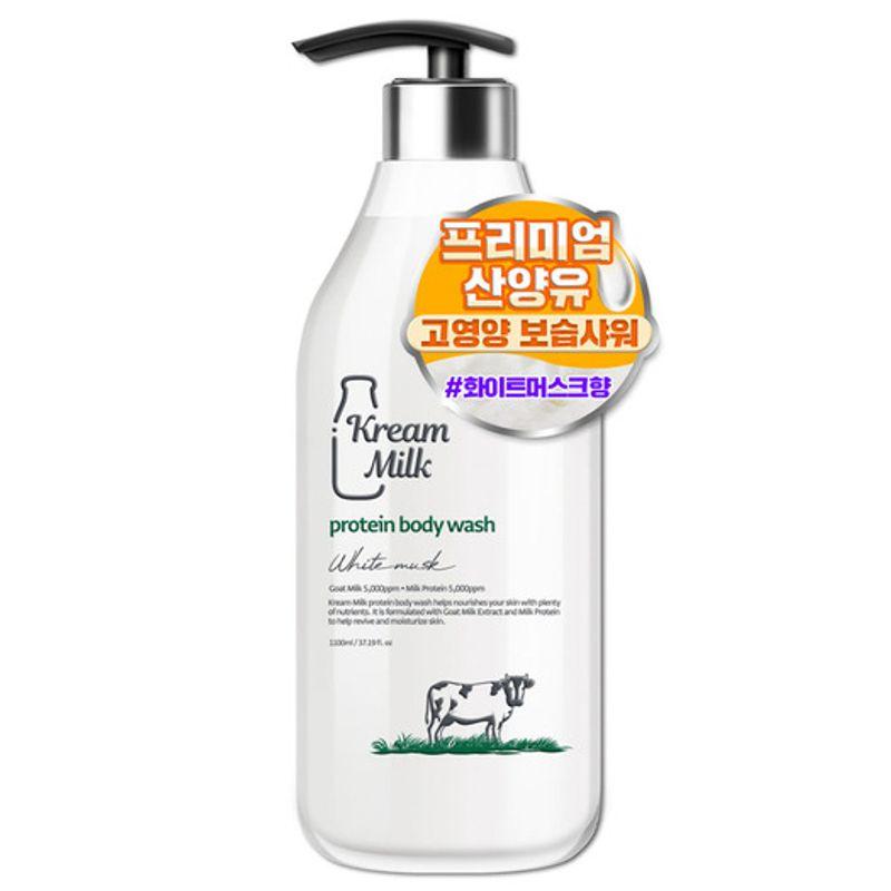 KREAM MILK Protein Body Wash White Musk Scent 1100ml