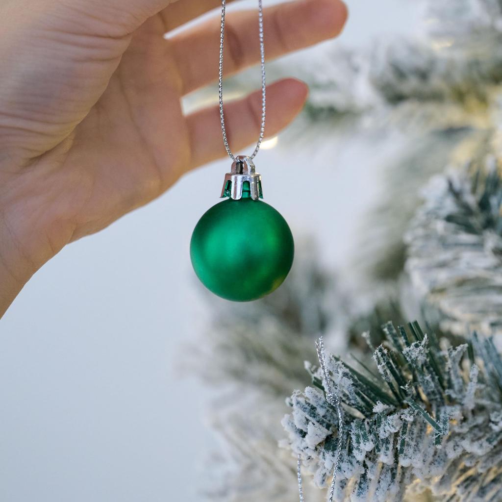 Valery Madelyn Christmas 49 Christmas Decorations Ornaments, 3cm, Balls, Silver-Blue, Elegant, Stylish, Chic, Ornaments,