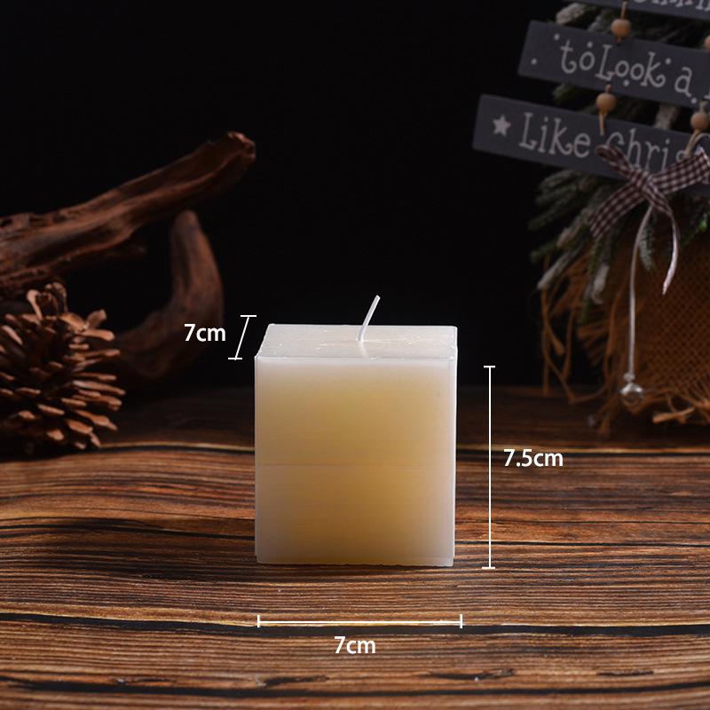 Classic Ivory Smokeless White Cylindrical Wedding Candles for Home and Restaurant Decor - Free Shipping