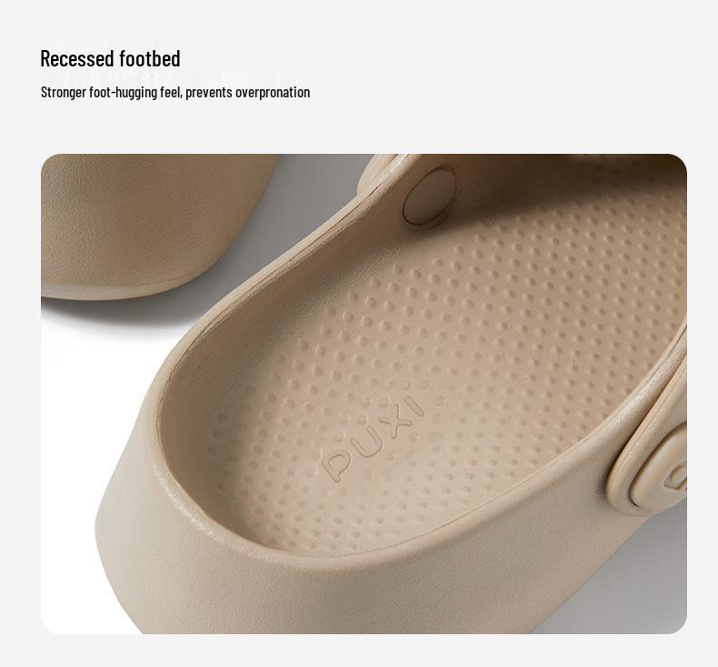 Puxi Starry Thick-Soled EVA Summer Beach Shoes - Closed-Toe Non-Slip Breathable Sandals