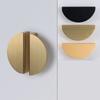 1PC Wardrobe Door Pulls Furniture Drawer Knob Handle Aluminum Alloy Pulling Half Moon Door Handle Cupboard Shoe Cabinet