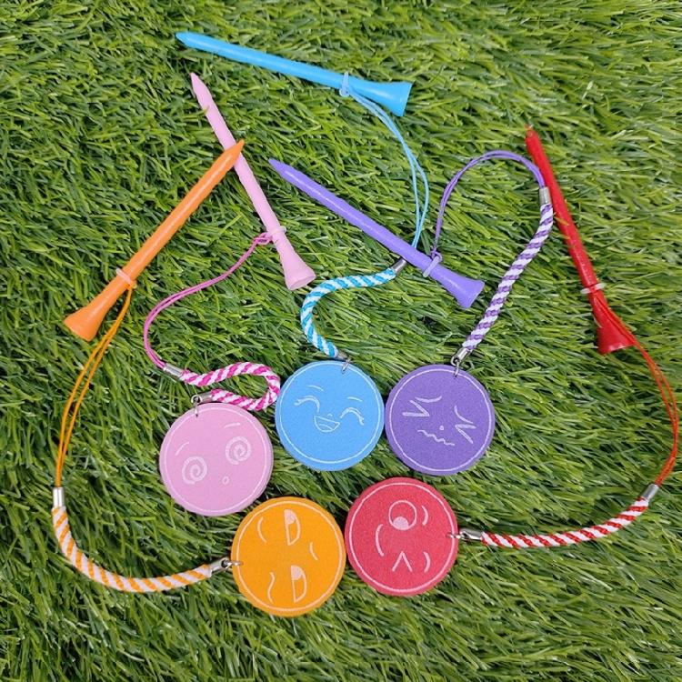 Magnetic EVA Foam Printing Golf Ball Holder Tees Golf 83mm Tees with Multi-color