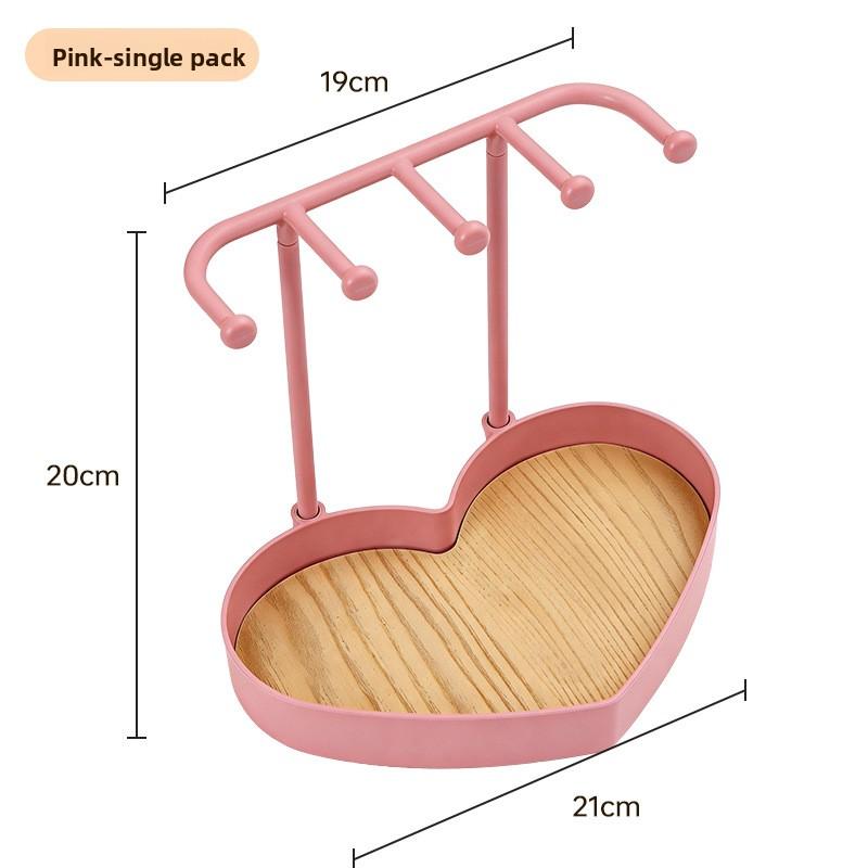 Simple Jewelry Box for Displaying Necklaces, Bracelets, Earrings and Rings. Hanging Rack for Organizing and Storing Jewelry on The Desktop.