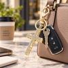 2pcs Diamond Rhinestone Bag Charm Pendant Small Size Key Ring Accessory  Backpack Accessories