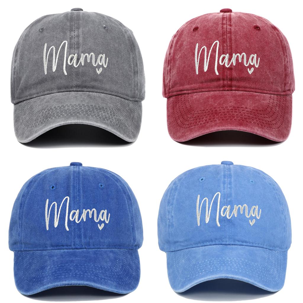 Classic Mama Embroidered Baseball Cap With Adjustable Fit For Casual Wear