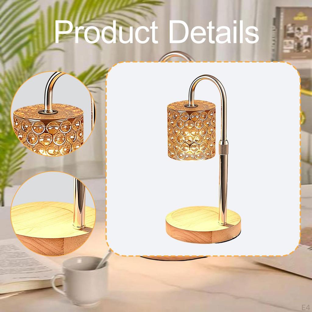 Lampe chauffante pour bougie Chauffe-cire Chauffage Chaleur Polyvalent Dimmable Électrique avec Variateur pour Pendaison de crémaillère Maman