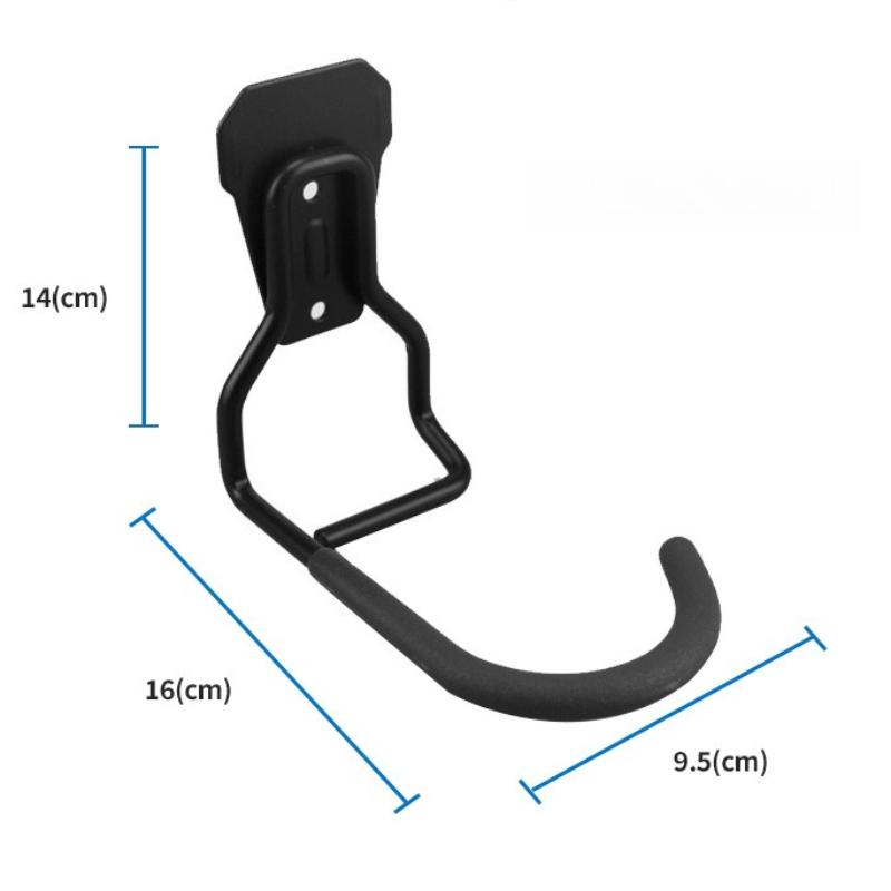 Wall Mount Bicycle Hook Vertical Horizontal Bike Rack Heavy Duty Front Tire Hanger for Garage Home Storage Organizer
