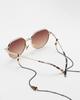 Seupeulingseuteulingseu Single Crystal Chain Eyeglass Strap [Vintage Bronze]