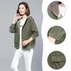 Herbst Neue Frauen Jacken Cord Mantel Mit Kapuze Streetwear Casual Windjacke Weibliche Reißverschlüsse Jacke Plus Größe Oberbekleidung
