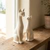 1 Pair Aesthetic Minimalist Cat Statue Minimalist Cat Table Sculpture  Living Room