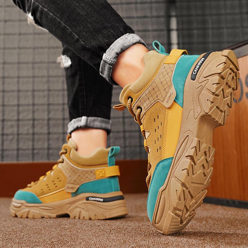 Fashion CYYTL Mens Boots Casual Shoes Cowboy Combat Tactical Winter Motorcycle Chelsea Ankle Work Outdoor Hiking Designer Luxury Leather