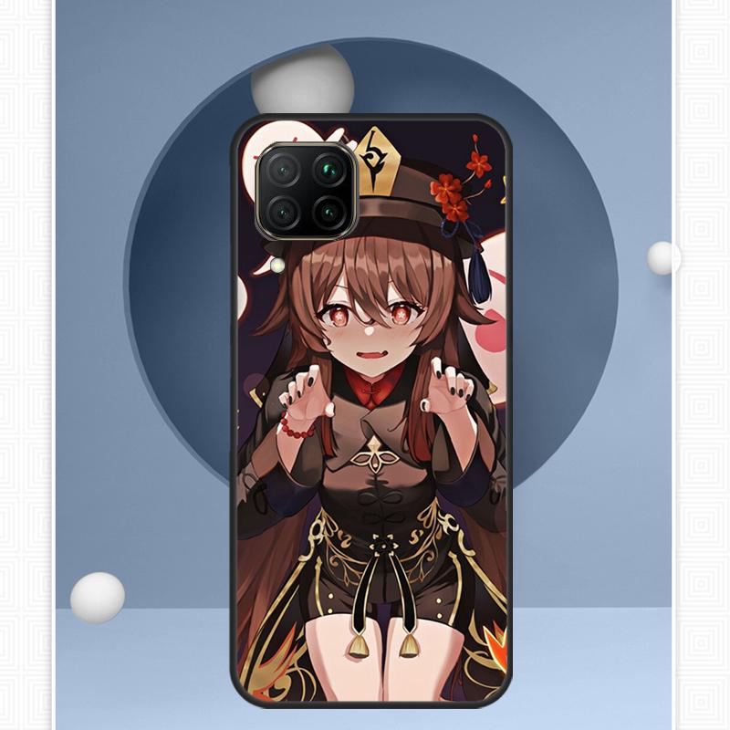 Hu Tao Genshin Impact Cartoon For Huawei Nova Y91 Y60 Y70 Y72 Y90 Y61 12s 12i 11i 8i 10 9 SE P20 P40 Lite P30 P60 Pro Case