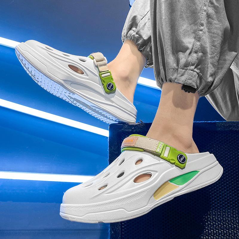 Camouflage hole shoes new sandals men's beach shoes going out travel shoes casual student sandals tide