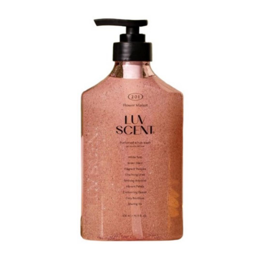 

Luvscent Body Scrub Wash Flower Market White Tulip Scent