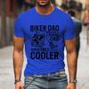 2024 Lustige Designs T-Shirts Biker Papa Nur Cooler Grafik T-Shirts Männer 90er Vintage Kleidung Vatertagsgeschenke Klassisches T-Shirt
