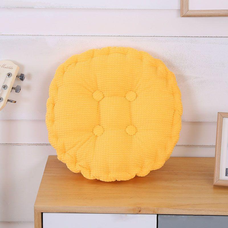 Luxurious Round Corduroy Chair Pad Cushion For Patio Car Office And Sofa