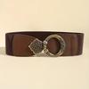 Wide Bohemian Waistband Stretch Decorative Belt All-Match Elastic Waist Belt  Coat