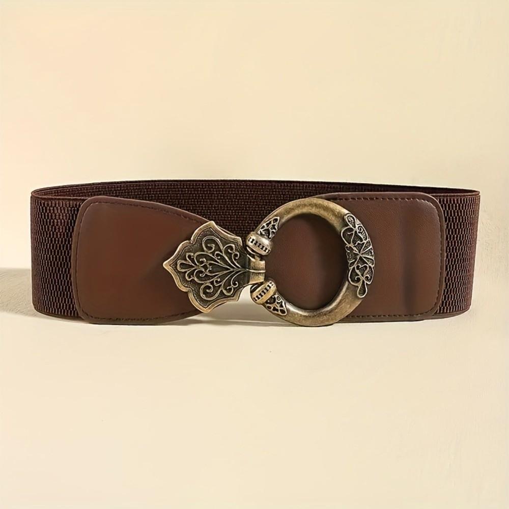 Wide Bohemian Waistband Stretch Decorative Belt All-Match Elastic Waist Belt Coat