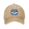 Argentina Flag Lips Casual Baseball Cap For Unisex Adult Summer  Tennis Skate Trucker Hat Streetwear Breathable Baseball Caps