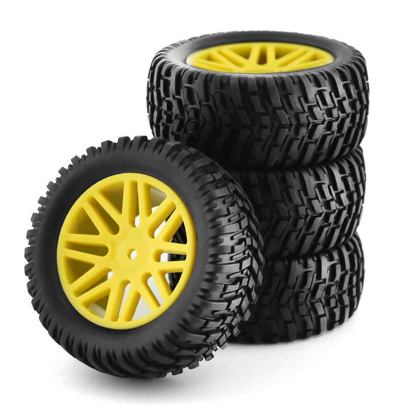 1/10 RC Off Road Tires And Wheels 12mm Hex Rubber Short Course Truck Tyres For 1:10 Scale Buggy Car Kyosho ARRMA Traxxas Wltoys