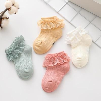 Summer Baby Socks Cute Lace Newborn Baby Girl Princess Socks Toddler Infant Ruffle Short Socks
