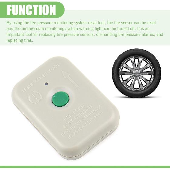 TPMS Relearn Tool, Automotive Tire Pressure Monitor Sensor Activation Reset Tool, Pressure Monitor System Reset Tool Replacement TPMS19, Compatible