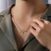 Kinitial Animal Swallow Birds Necklace Stainless Steel Hummingbird Necklaces & Pendants Clavicle Chain Necklace collare Jewelry