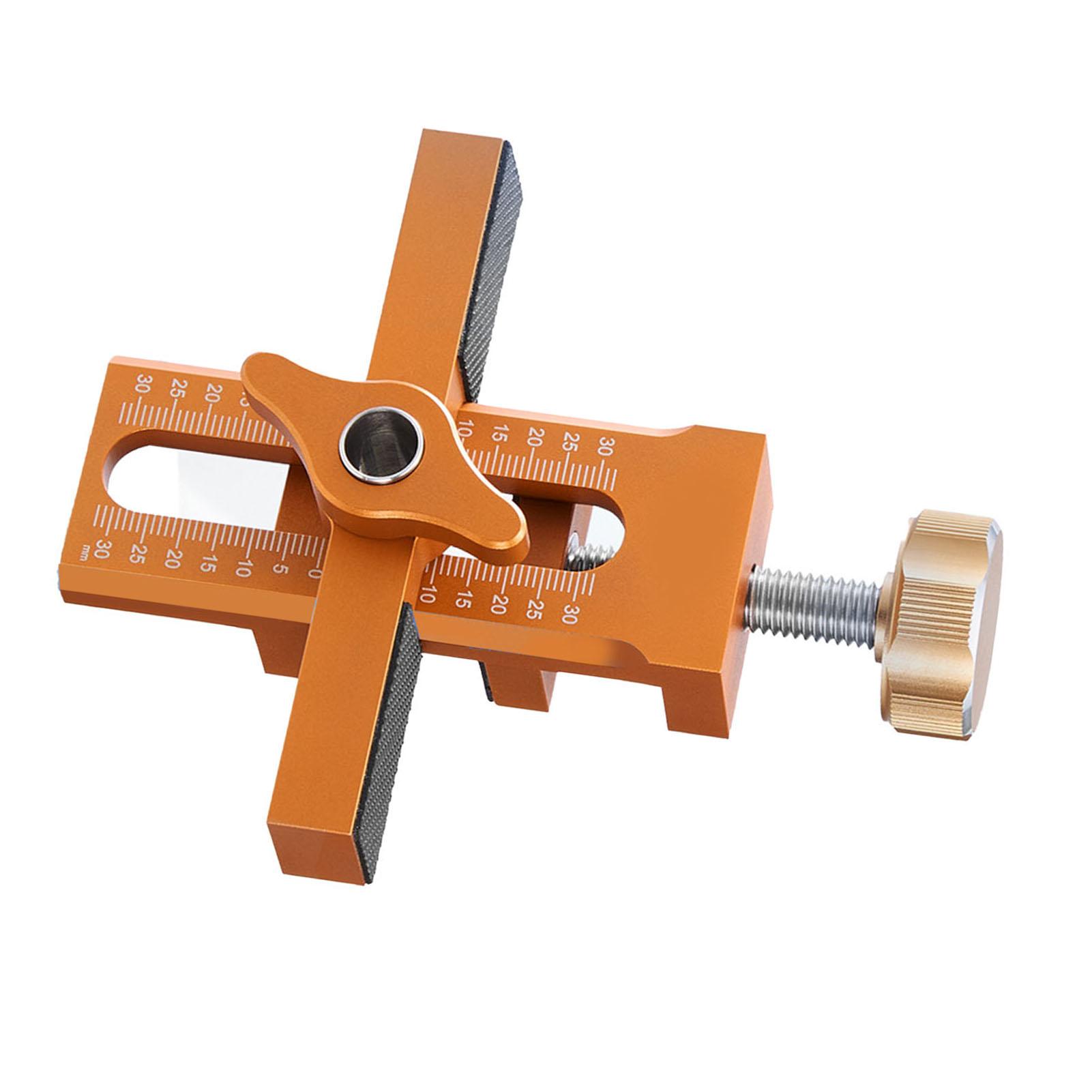 

Cabinet Door Mounting Jig Aluminum Alloy Thickened Door Installation Locator Fixture with 6mm 8mm 10mm Auger Bits