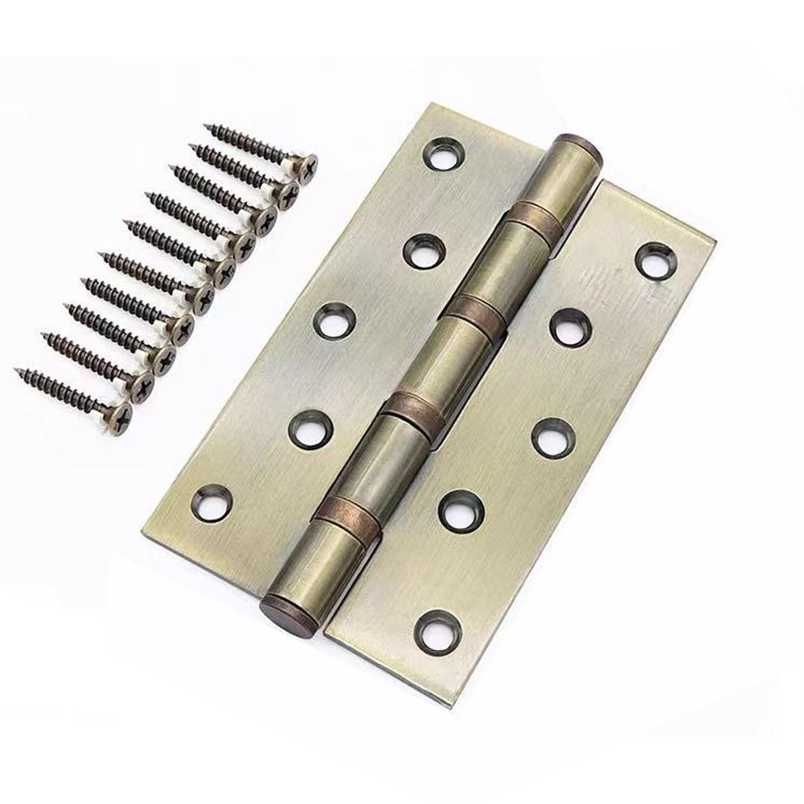 

Безшумні дверні петлі, набір «шпилька та гніздо», тихі петлі для дерев яних дверей домашньої спальні, фурнітура для плавного відкривання дверей One Size